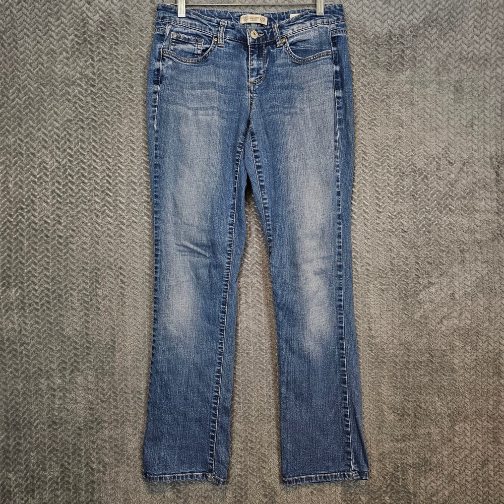 Vintage America Blues Boho Straight Jeans Womens 4/27 Medium Wash Blue Denim
